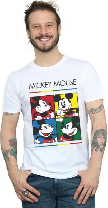 Immagine prodotto Disney Mickey Mouse Square Colour Maglietta Uomo (S)
