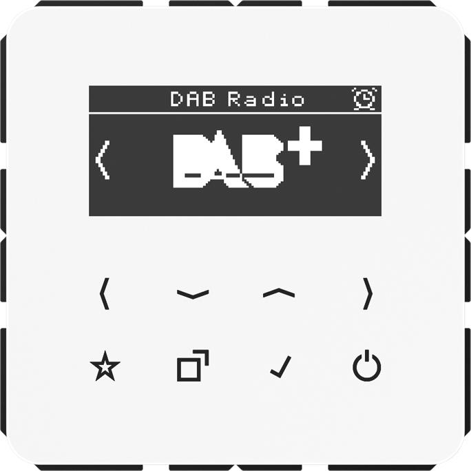 Actual product image JUNG Smart Radio DABCDWW DAB+ (DAB+, FM)