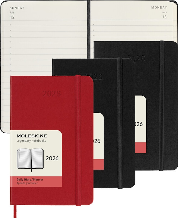 Produktbild Moleskine Tageskalender (A6, Pocket, Englisch)