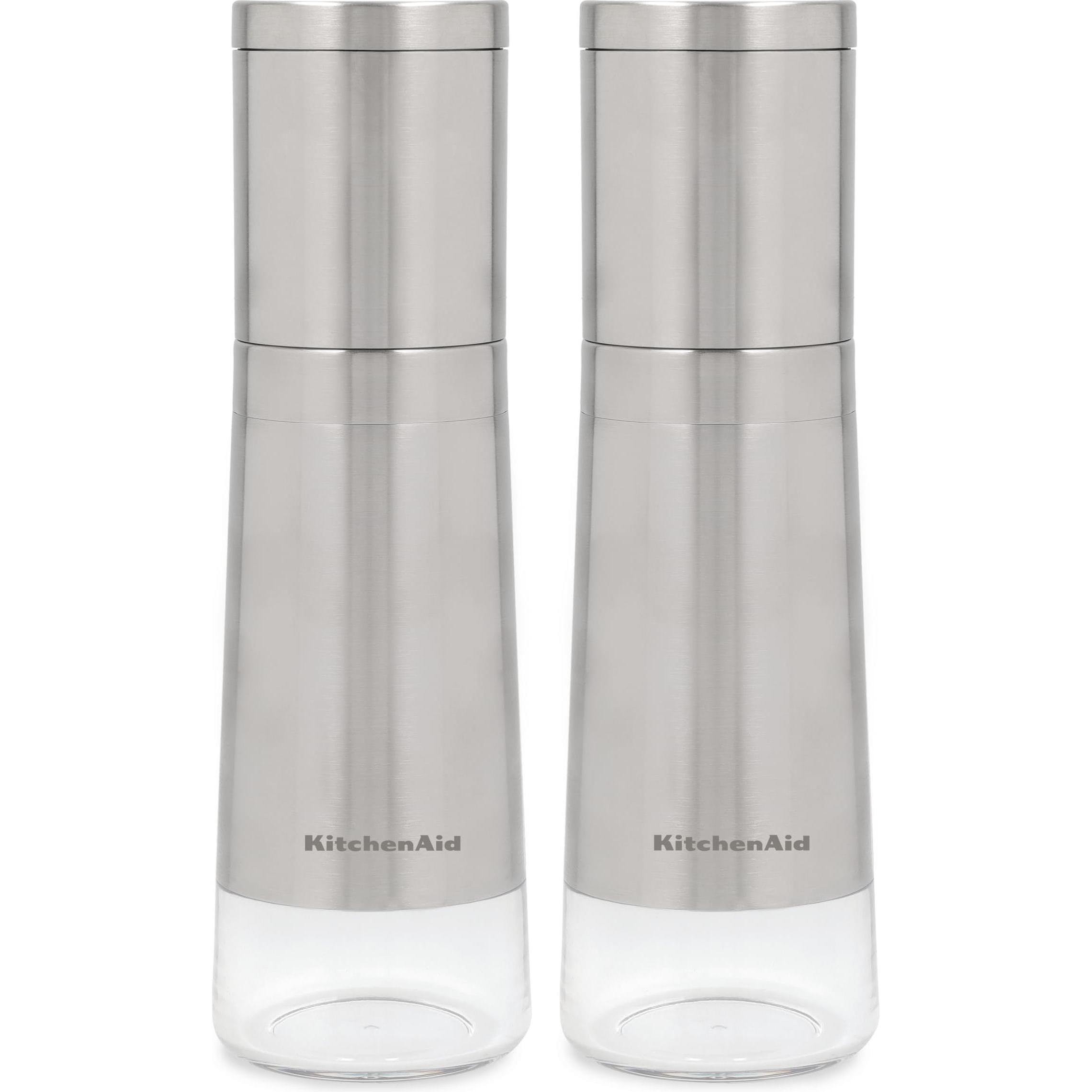 KitchenAid KOG988OSSSA Salz- und Pfeffermühlen, 2er Set, Macinapepe + Spargispezie