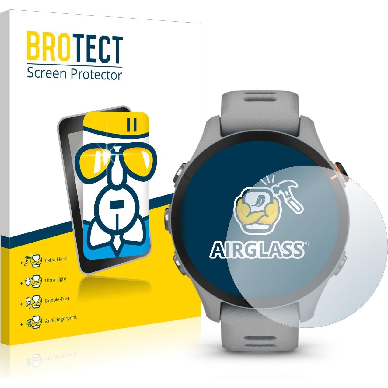 BROTECT AirGlass Panzerglasfolie, Smartwatch Schutzfolie, Transparent