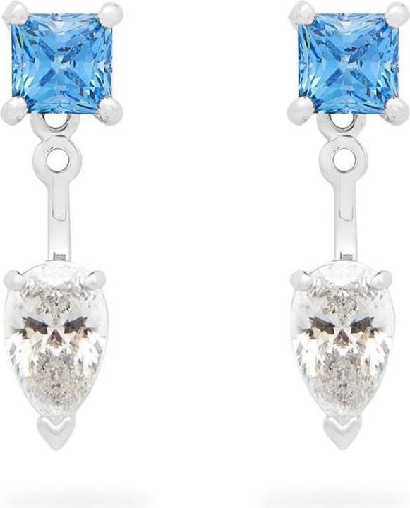 Produktbild Swarovski Mesmera Ohrring Jackets Verschiedene Schliffe Abnehmbar Blau (Swarovski Metall)