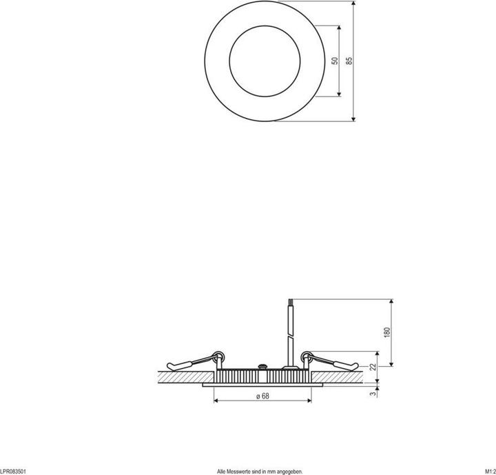 Produktbild EVN LED Einbau (360 lm)
