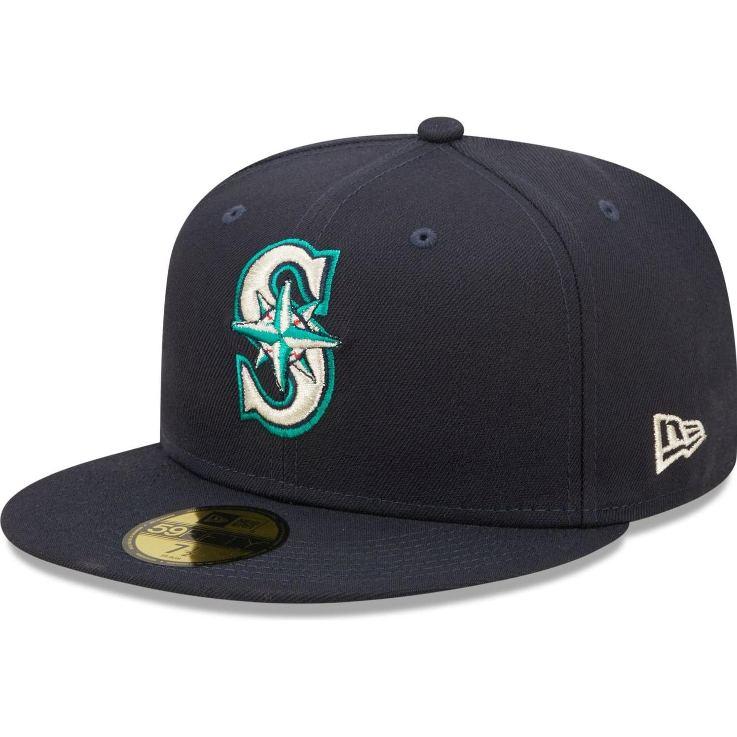 New Era, Herren, Cap, 59Fifty Authentic Onfield Seattle Mariners, Blau, (7 3/8)