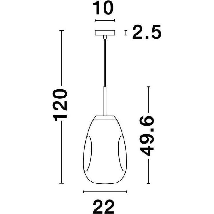 Thumbnail - Nova Luce, Pendelleuchte, Lava (E27)