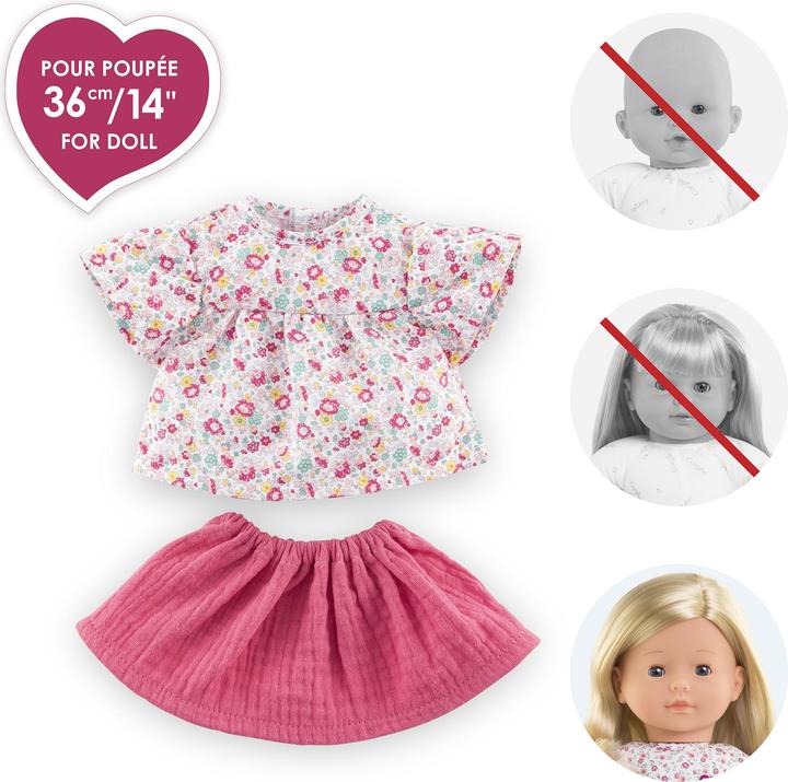 Actual product image Corolle MC Bluse und Rock