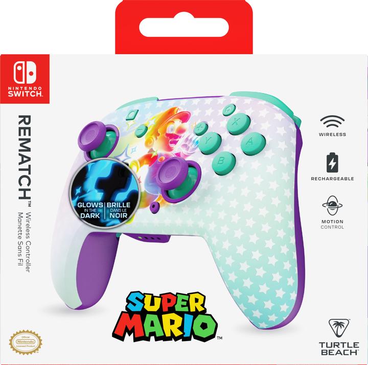 Produktbild Turtle Beach Rematch Wireless Controller - invincible Mario (Switch OLED, Switch Lite, Switch)