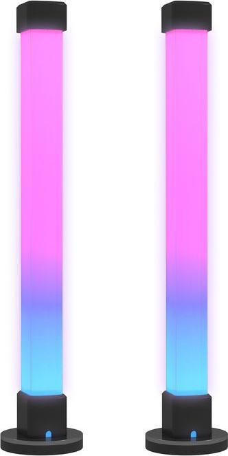 Produktbild Swisshandel24 2er-Set LED-Lampe, Tischlampe mit App- und Fernsteuerung, Farb-Modi, Weiss