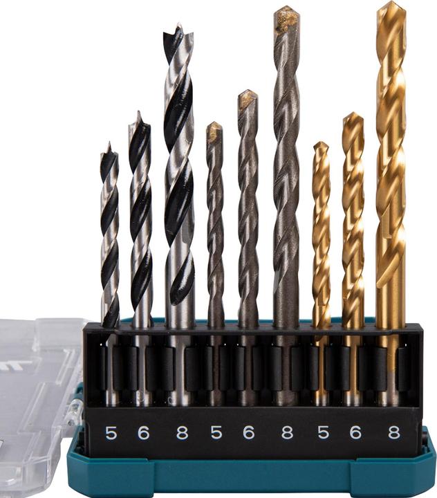 Actual product image Makita Drill assortment 9 pcs. (5, 6, 8 mm)