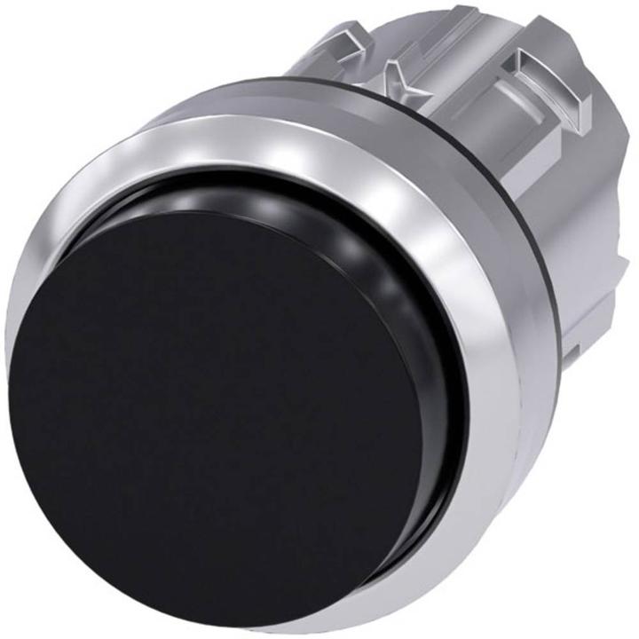 Produktbild Siemens Pushbutton 22mm black raised button