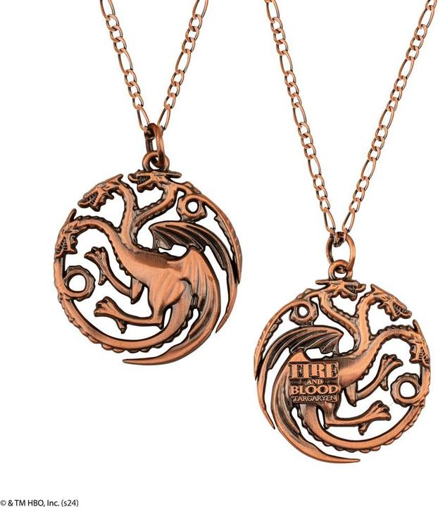 Actual product image Cinereplicas Game of Thrones Christmas tree ornament with Targaryen necklace (1 -part)