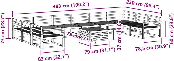 Produktbild vidaXL Outdoor-Sofa
