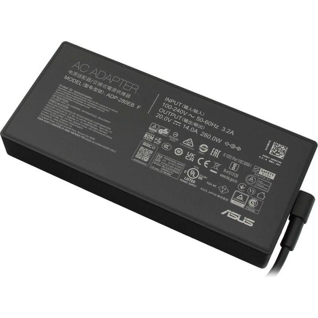 ASUS AC Adapter 280W / 14A / 20V / 6 x 3.3 x 11.2mm (280 W), Notebook Netzteil, Schwarz