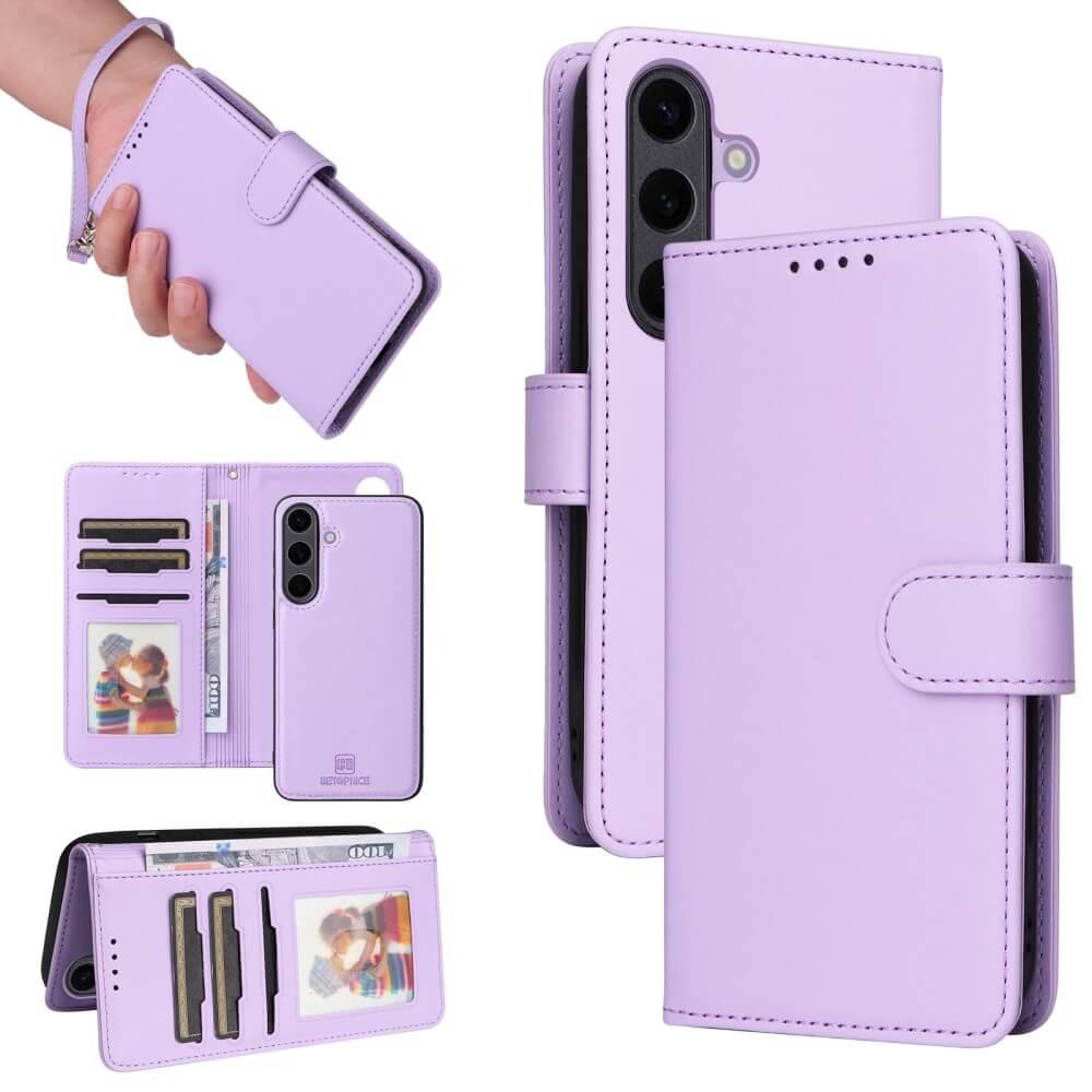 Cover-Discount Galaxy S25+ Plus - Teilbare Brieftasche 2-in-1 Handyhülle (Samsung Galaxy S25+), Cover smartphone, Viola