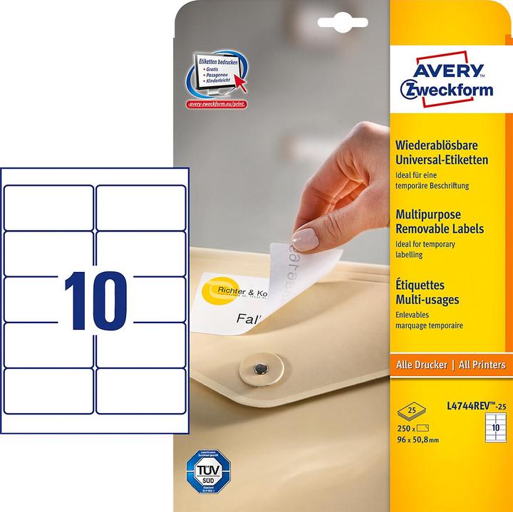 Image du produit Avery Étiquettes universelles