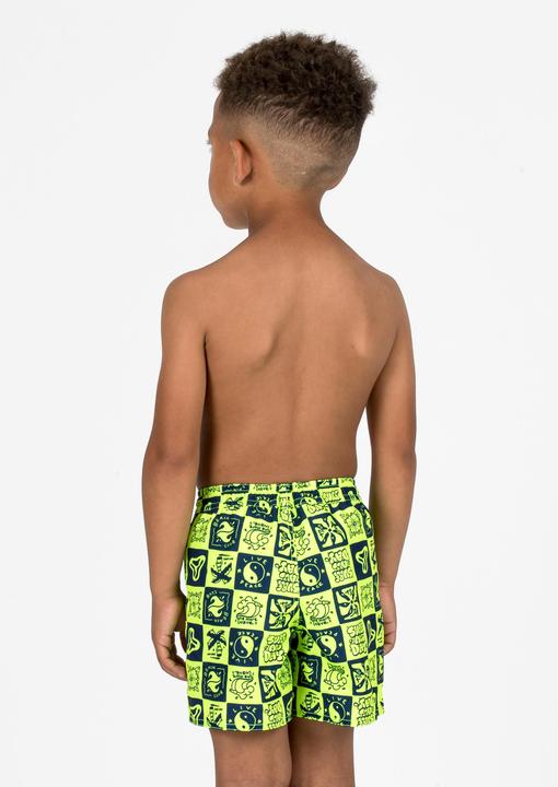 Produktbild Olaian Boardshorts Jungen 100 gelb/schwarz (122)