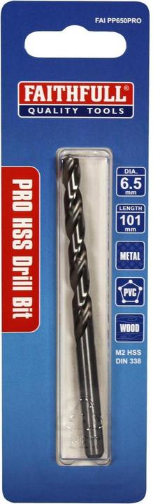 Actual product image Faithfull Pre Pack Hss Professional Drill Bits Metric (6.5 millimetres)