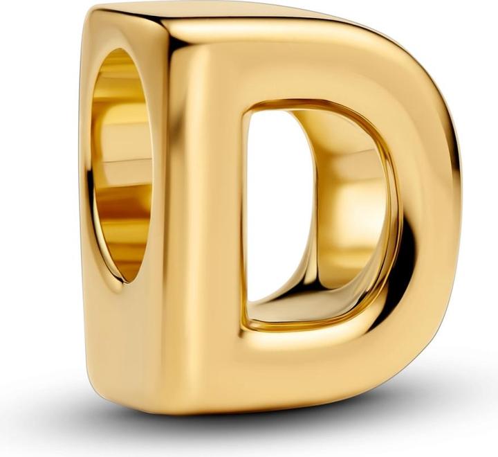 Image du produit Pandora Charm Lettre D Plaqué Or (Plaqué or, Métal)