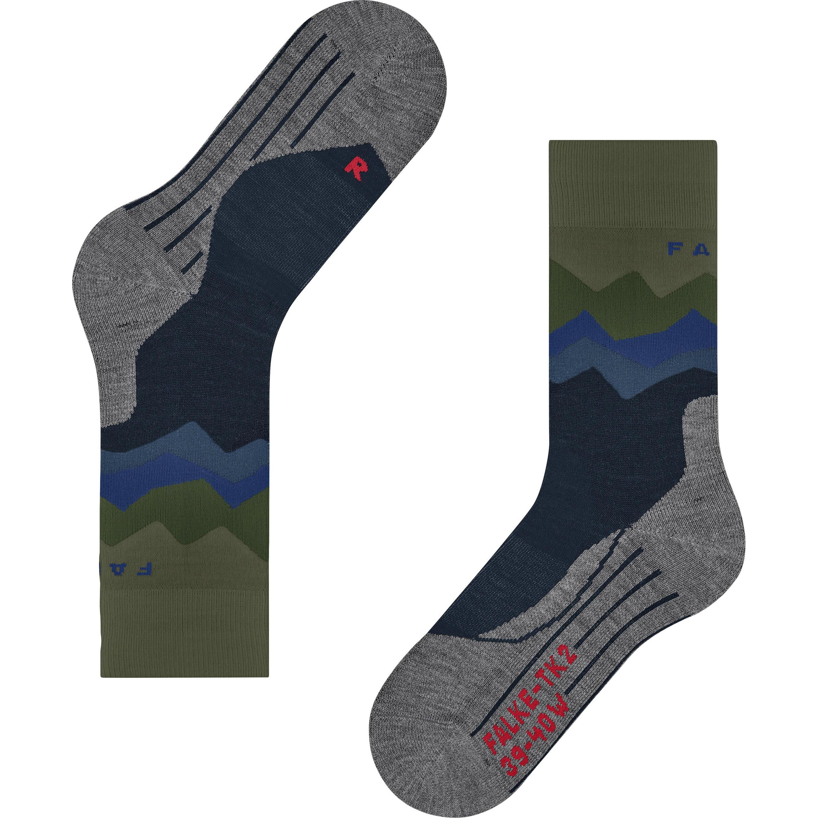 Falke, Herren, Sportsocken, TK2 Explore Herren Trekking Socken (44 - 45), Blau