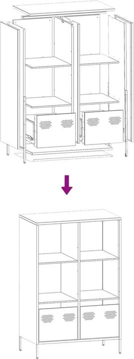 Image du produit vidaXL Highboard (68 x 39 x 103.50 cm)