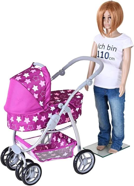 Immagine prodotto Knorrtoys Puppenwagen Coco - star dark pink