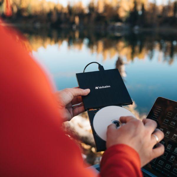 Actual product image Verbatim Slimline (Blu-ray burner, Blu-ray drive, CD burner, CD drive, DVD drive, DVD writer)