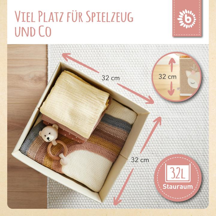Produktbild Bieco Staubox Reh Ella 32cm (32 cm, 32 l, 1x)