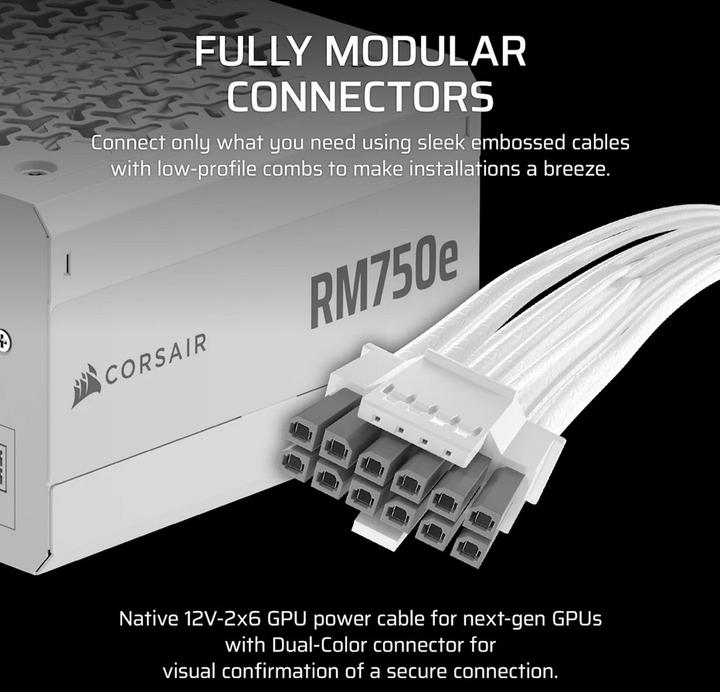 Actual product image Corsair RM750e (750 W)