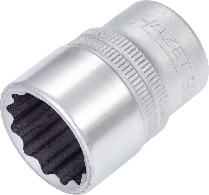 Produktbild HAZET Steckschlüsseleinsatz ∙ Doppelsechskant 900AZ-25/32 ∙ Vierkant12,5 mm (1/2 Zoll) ∙ Aussen Dopp… (25/32")