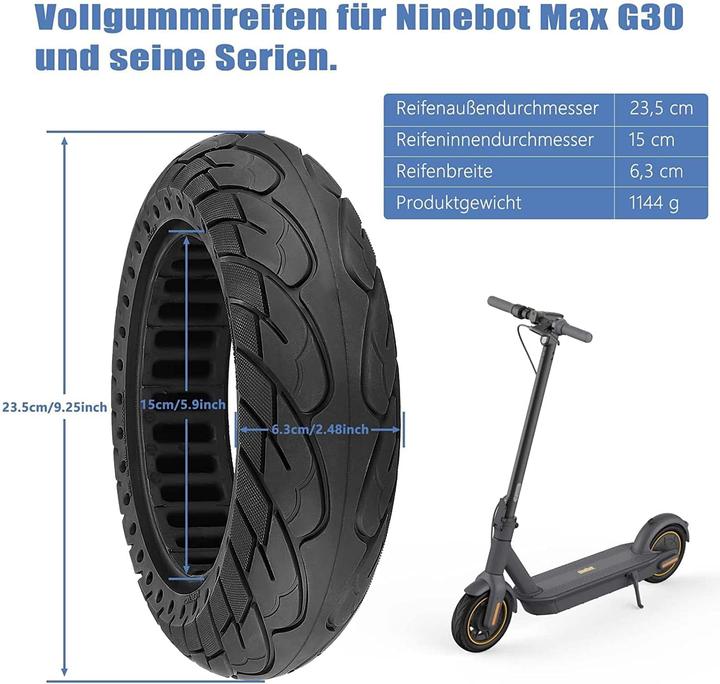 Produktbild HYGJ Ersatzreifen für Segway Ninebot Max G30 Elektroroller