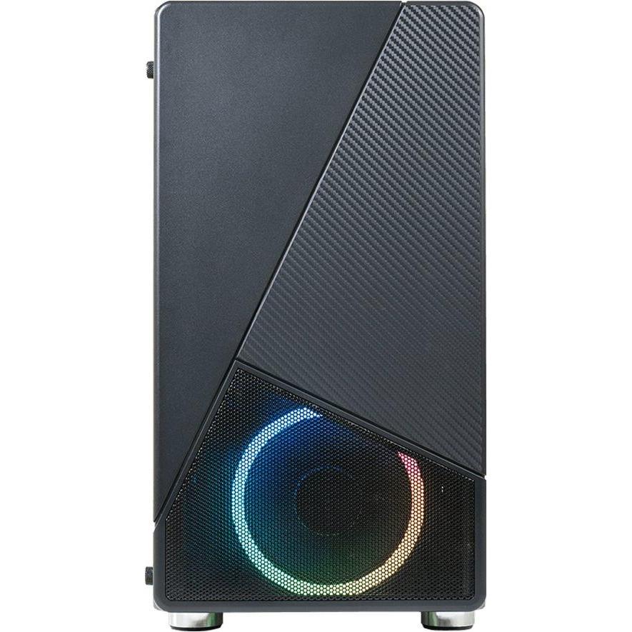 Azza Noir 130 Gaming schwarz (mATX), PC Gehäuse, Schwarz