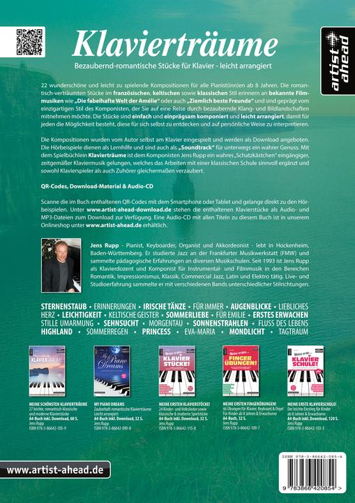 Produktbild Klavierträume. Buch & CD (Deutsch, Jens Rupp, 2021)