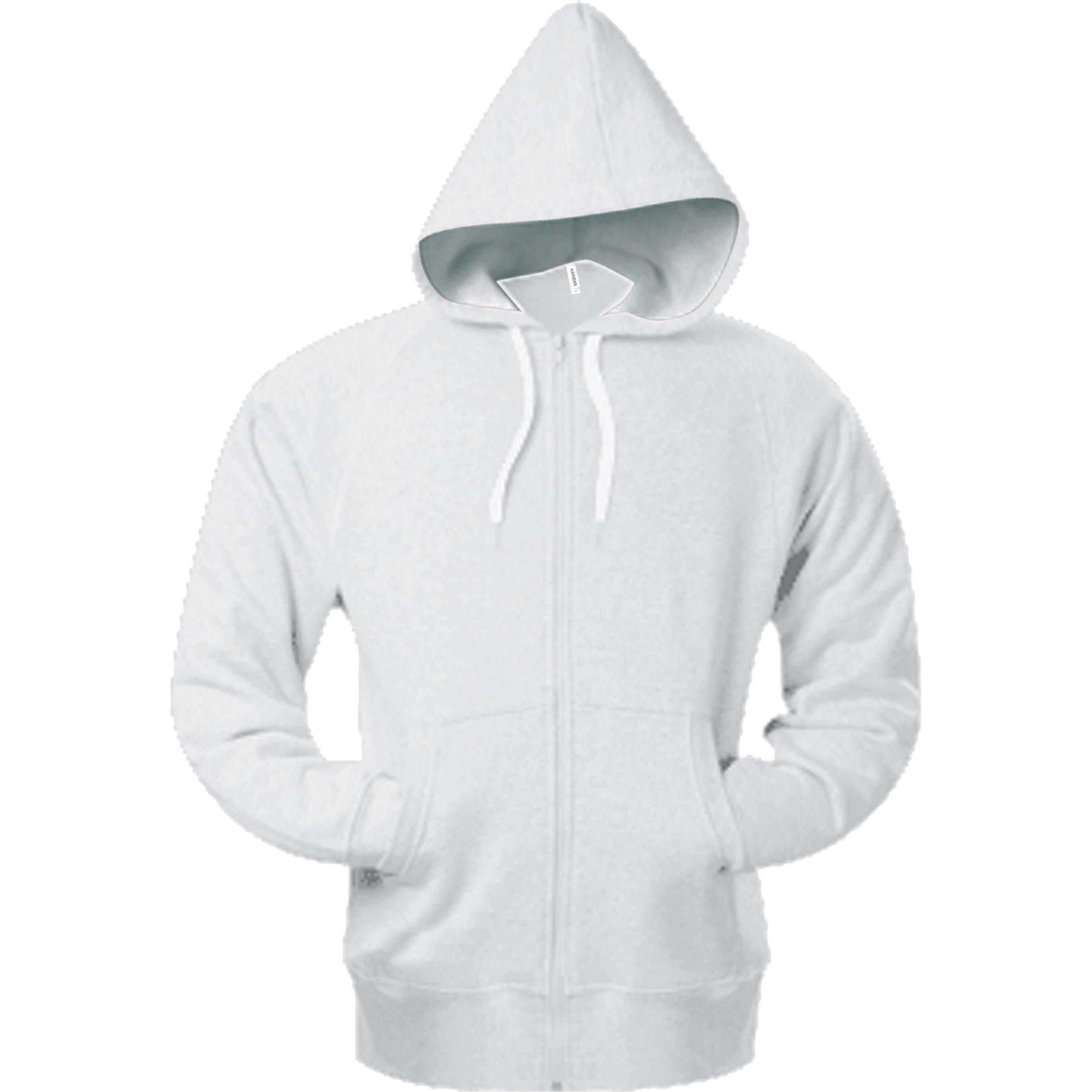 Kariban, Herren, Pullover, blanc, Weiss, (S)