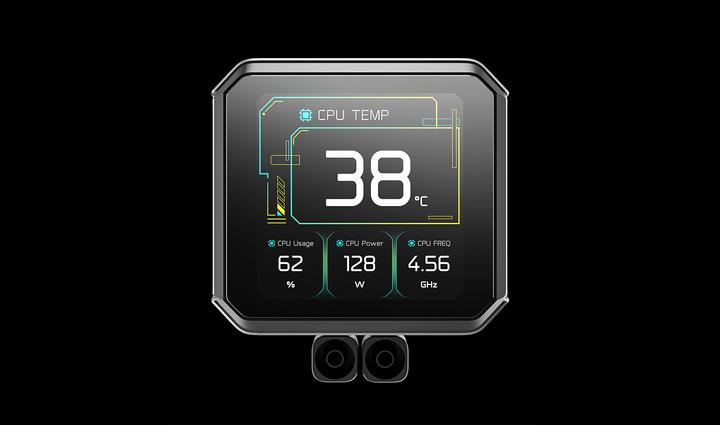 Actual product image Deepcool K COOLER Wasserkühlung Spartacus 360 LCD black