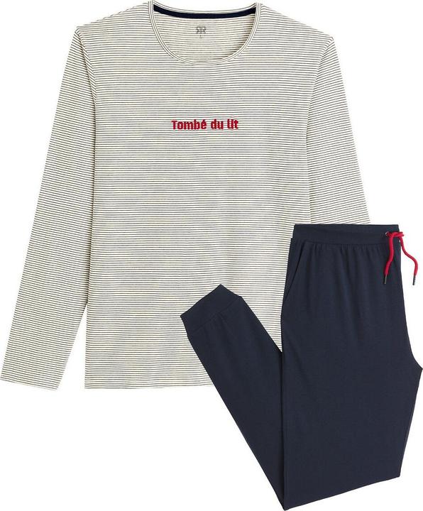 Navy + grey mottled