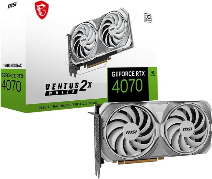 Produktbild MSI GeForce RTX 4070 VENTUS 2X WHITE OC (12 GB)