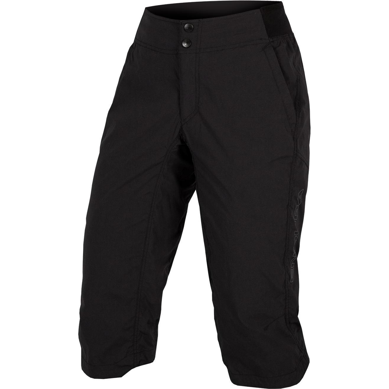 Endura, Damen, Velohosen, Damen Hummvee Lite 3/4 Short (XL), Schwarz, XL