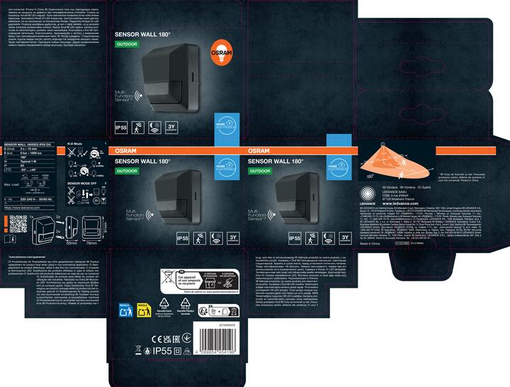 Image du produit Osram SENSOR WALL 180DEG IP55 DG