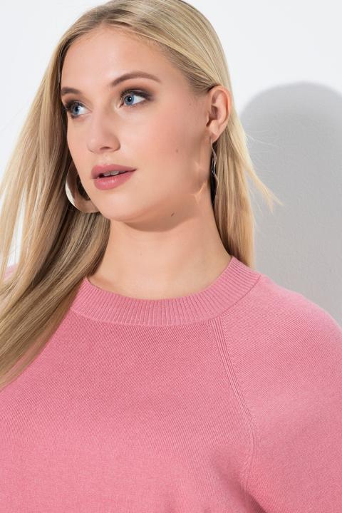 Produktbild Ulla Popken Pullover, kurz, Rundhalsausschnitt, 3/4-Arm (62)