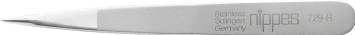 Actual product image Nippes Cosmetic tweezers, pointed, stainless, matt 729R