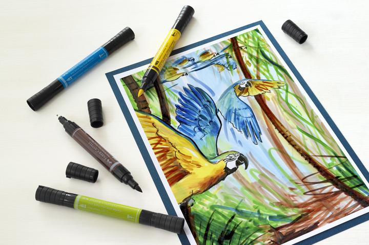 Image du produit Faber-Castell Crayon à encre de Chine (Multicolore, 5 x)