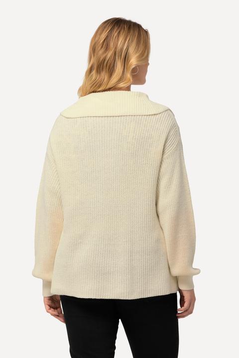 Immagine prodotto Ulla Popken Maglione con lavorazione, collo da marinaio e maniche lunghe (56)