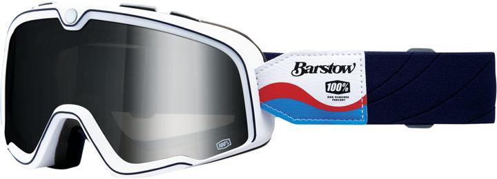 Actual product image 100% Barstow Goggle Lucien - Mirror Silver Lens (Mirror Silver Lens)