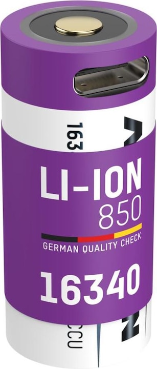 Actual product image Ansmann 16340 Li-Ion battery (1 pcs., 16340, 850 mAh)