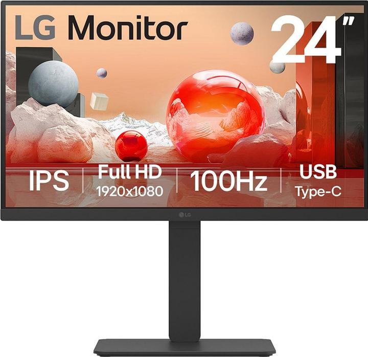 Produktbild LG 24" 24BA650-B (1920 x 1080 Pixel, 23.80")