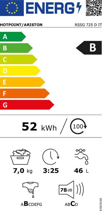 Energie-Label Ariete () (7 kg, Links)
