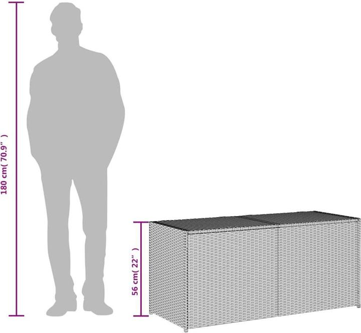 Actual product image vidaXL Garden chest