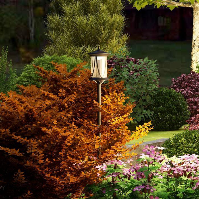 Produktbild Swisshandel24 Solar Strassenlaterne LED, IP44, ABS, 17Bx17Tx127Hcm, mit Kaltweiss LED Licht, Lichtsensor, wasserdi (30 lm, IP44)
