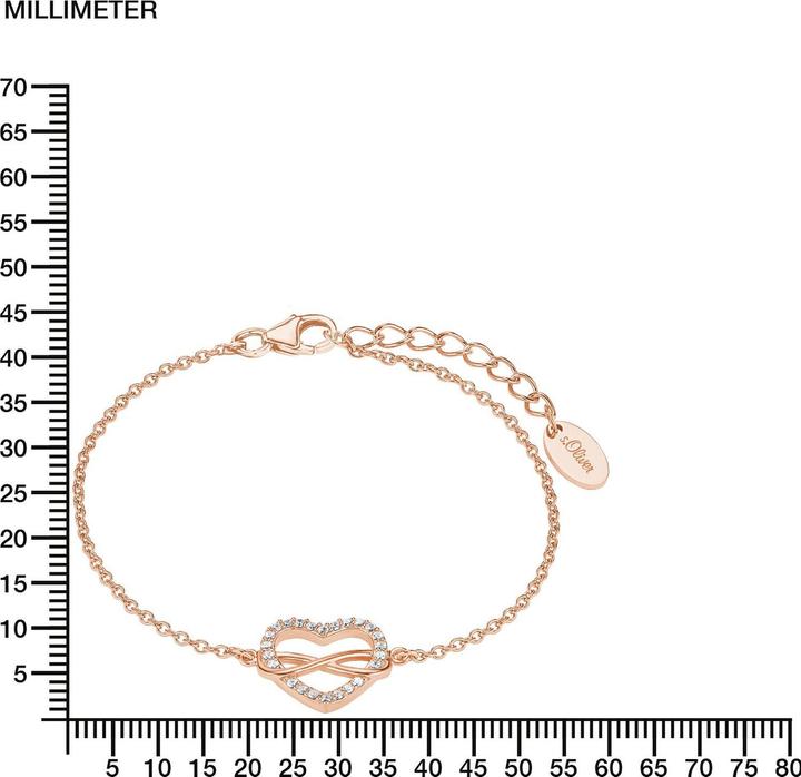 Produktbild S.Oliver Infinity Herz (20 cm, Zirkonia, Silber)