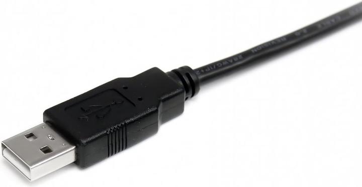 Actual product image StarTech 1m USB 2.0 A to A cable - USB connection cable male/male - Black (1 m, USB 2.0)
